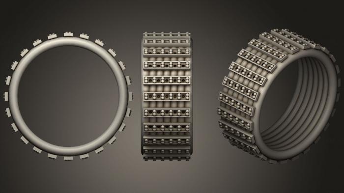 نموذج ثلاثي الأبعاد لآلة CNC خواتم مجوهرات حلقة CAD